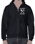 Rocknerds Ontario Black Full-Zipper Dry Blend Hoodie