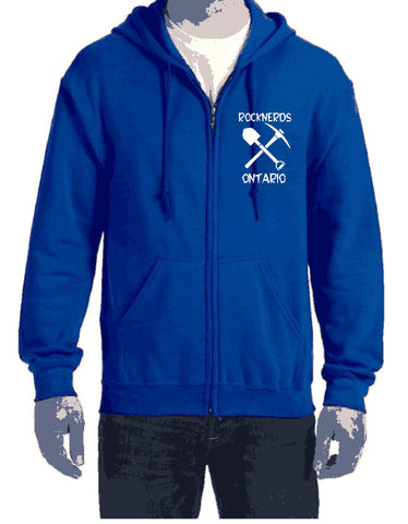 Rocknerds Ontario Blue Full-Zipper Dry Blend Hoodie