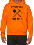 Rocknerds Ontario Safety Orange No-Zipper Dry Blend Hoodie